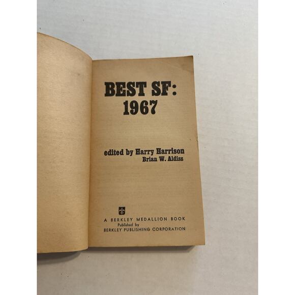 The Best of 1967, a sci fi anthology First Edition/ PB/ Berkley Books VTG - Picture 3 of 7